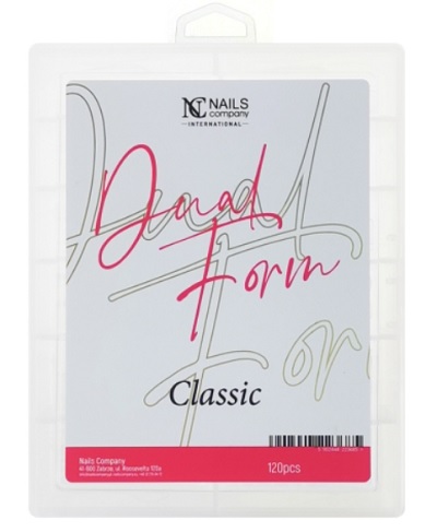 NC-3 Nails Company Dual Formy Classic -totally clear 120 pcs - obrazek 1