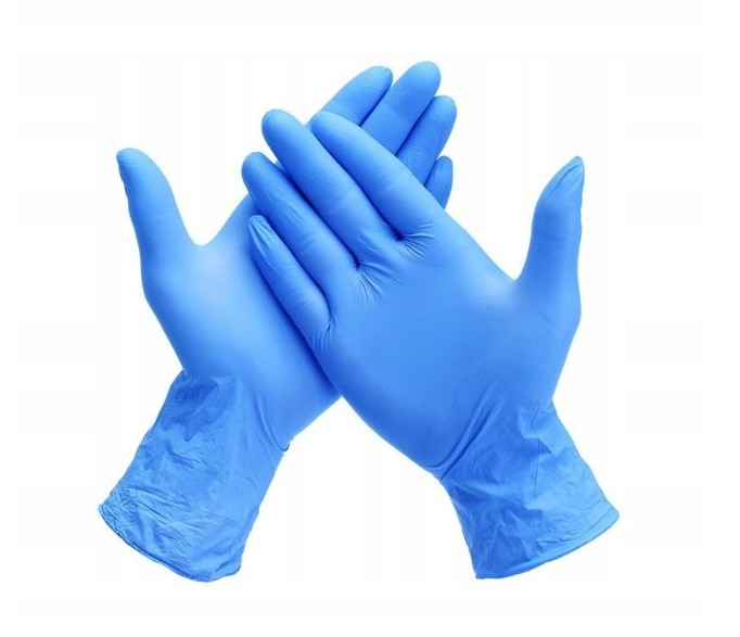 NITR-14 Rękawice nitrylowe bezpudrowe easyCARE niebieskie Rozm. XS 100szt. ZARYS - obrazek 1