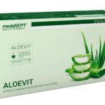 Rękawiczki nitrylowe L zielone z aloesem 100szt medaSEPT ALOEVIT