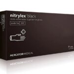Rękawiczki nitrylowe CZARNE XS MERCATOR MEDICAL