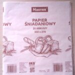 PAPIER ŚNIADANIOWY SKŁADKA 20 ARKUSZY