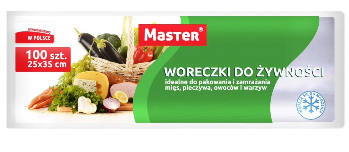 PED-MAN-2552 WORECZKI DO ŻYWNOŚCI LDPE 30x40 A'100 - obrazek 1