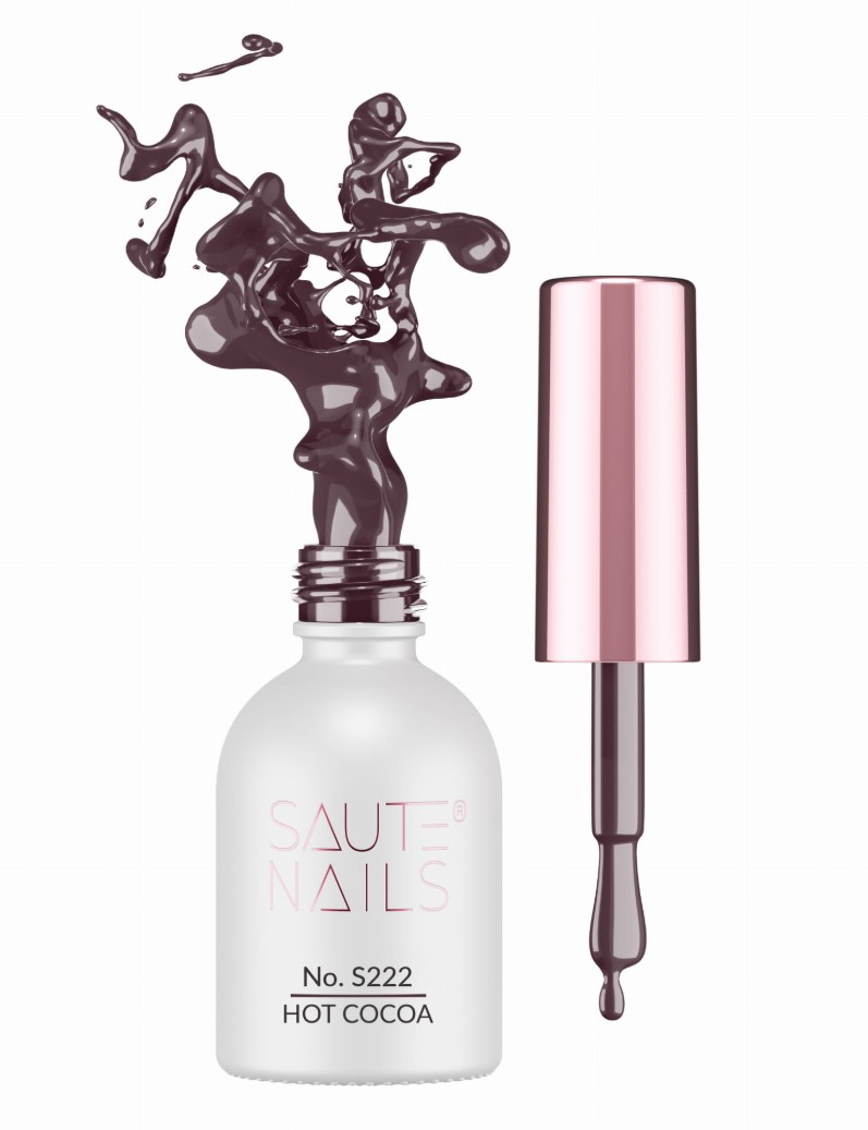 SL-31 Saute Nails Lakier hybrydowy S222 Hot Cocoa 8 ml - obrazek 1