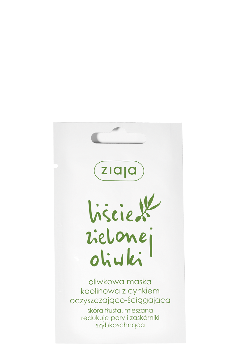 ZIAJ-63 ZIAJA MASECZKA LIŚCIE OLIWKI MASKA KAOLINOWA/SASZETKA 7 ML - obrazek 1