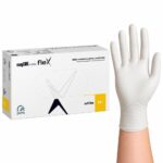 Rękawice nitrylowe białe bezpudrowe easyCARE Flex White M 100 szt. ZARYS